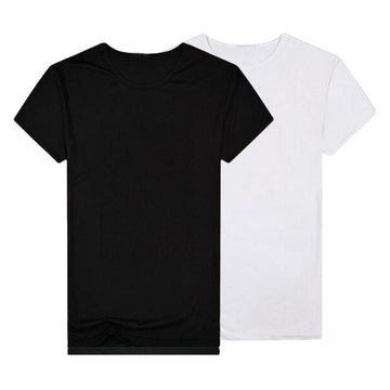 Men's Singlet Men's Cotton Vest Old Short-Sleeved T-Shirt